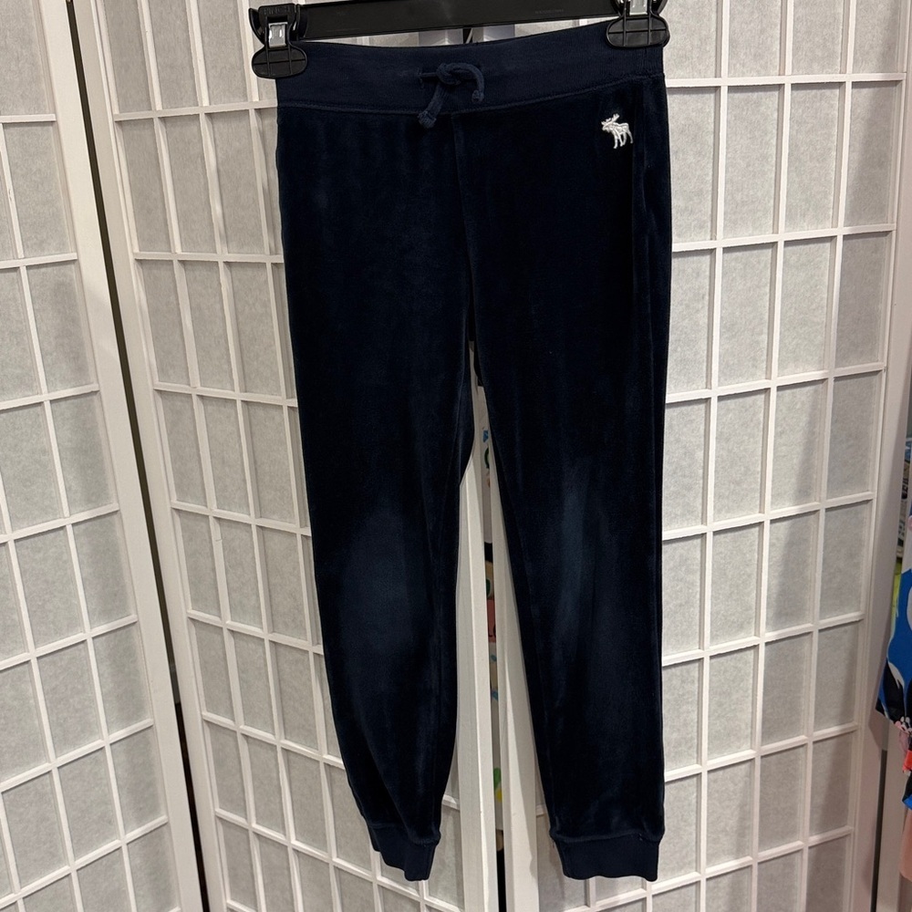Girls Abercrombie and Fitch Velour Joggers